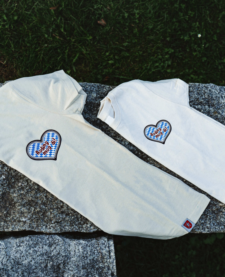 Beige T-Shirts mit dem Roding Mog Di Herz